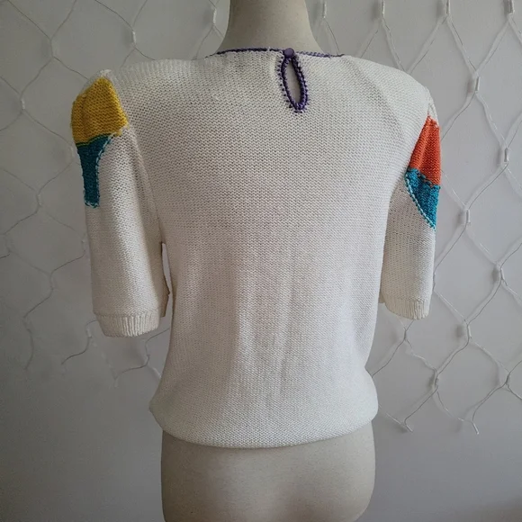 Vintage Exquisite & Colorful Pullover Sweater By Alexandria • Size Large - Picture 5 of 6